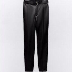 High Rise Faux leather leggings